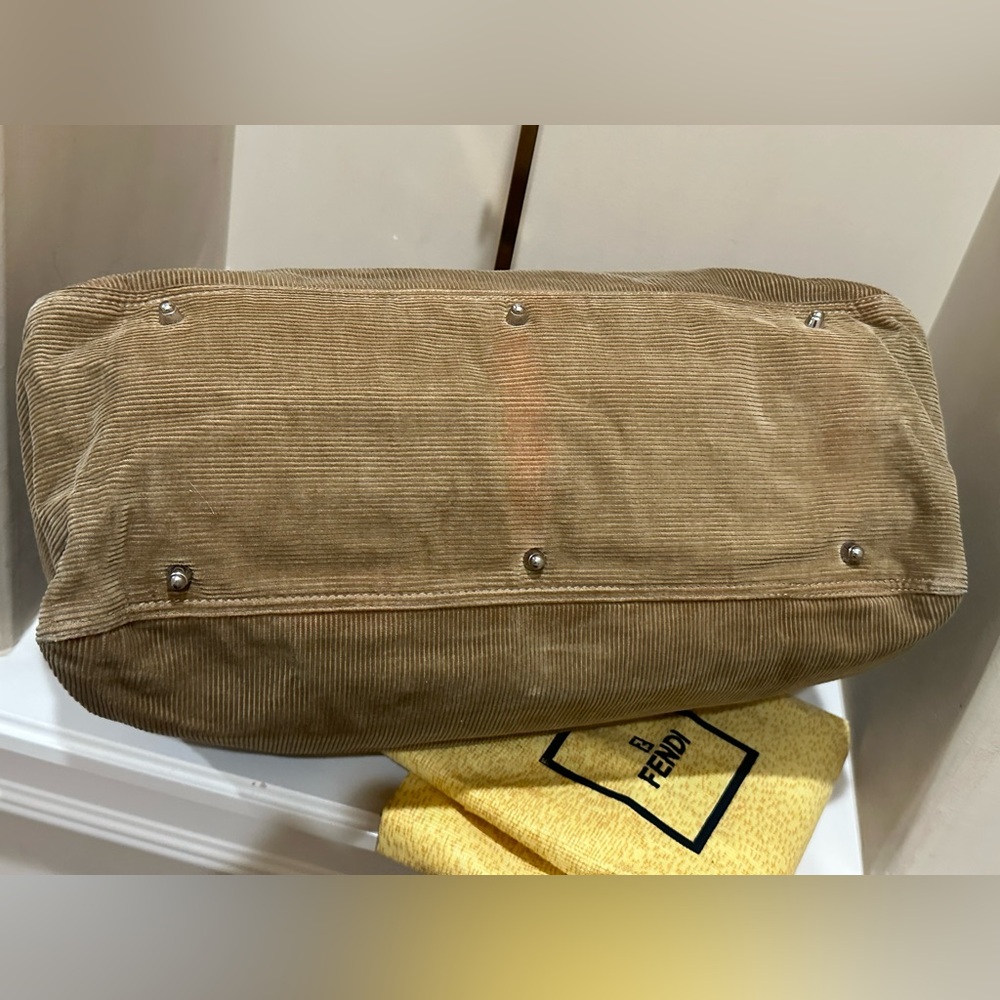 Fendi Brown Corduroy Bag - Picture 8 of 13